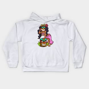 Tiki Woman Kids Hoodie